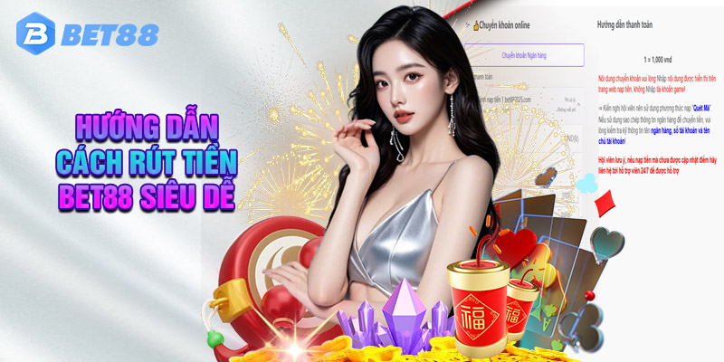 Hướng Dẫn Cách Rút Tiền BET88 Siêu Dễ